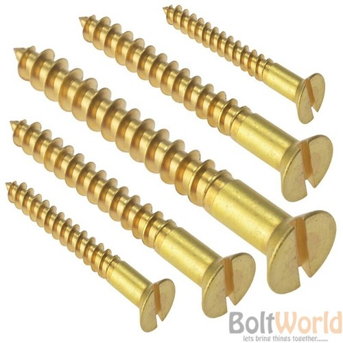 10g solid brass slotted flat - brass,