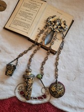 Victorian "Niello" chatelaine
