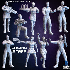 28mm Casino and Bar Staff -