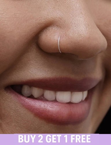 925 sterling silver nose - silver,