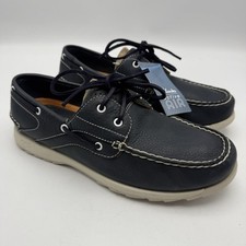 Clarks River Sail Navy Leather
