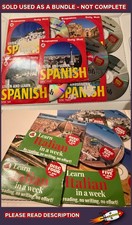 Linguaphone, Learn Spanish / Italian In A Week CD Promo Daily Mail Not Complete