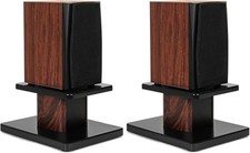 15cm Wood Speaker Stands HiFi Desk Heavy Duty MDF Pair Sand Fill