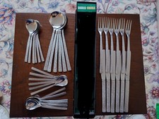 38x Vintage Viners Studio Cutlery Set Studio Bark Design by Gerald Benney