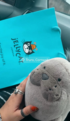 Jellycat grey seal plush - jellycat, soft