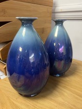 Pair VIntage Shelley Blue