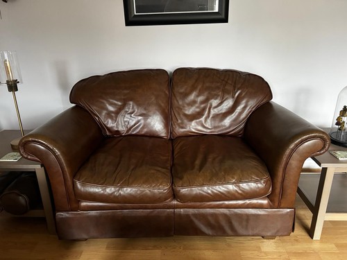 Leather sofa seater laura - sofa,