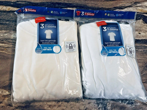 Hanes white tagless - tagless, t-white