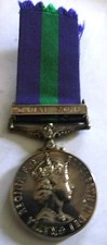 EIIR CAMPAIGN GENERAL SERVICE MEDAL CANAL ZONE CLASP TO A/CPL BROWN RAF BOXED