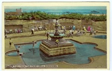 1950s Constance Postcard Fairy Dell Childrens Paddling Pool & Pier Skegness