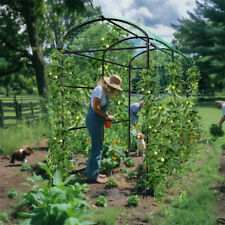 Garden Trellis Arch-Frame Tunnel for Climbing Plant Support Stand Racks Mesh Net