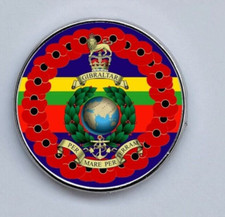 Royal Marines Poppies wreath  Poppi lapel pin badge 25mm