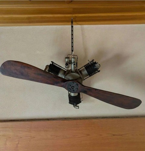 Wooden propeller radial engine - propeller,