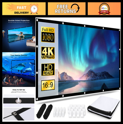 100 portable projector screen - 100",