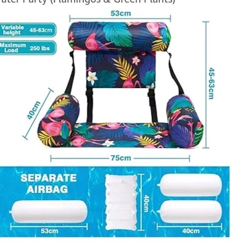 Inflatable floating hammock - inflatable,