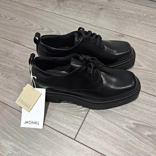 Monki black faux - monki, leather
