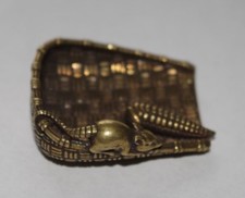 MOUSE NETSUKE BASKET JAPANESE