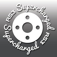 1x Mini Cooper S R53 Round Supercharged Signature Car Vinyl Decal Sticker JCW