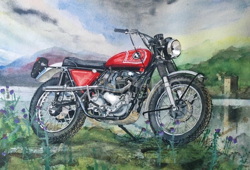 Red norton p11 scrambler - red,