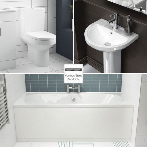 Double ended bathroom suite - bathroom,