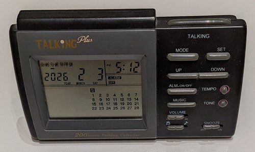 Vintage talking alarm clock - talking,