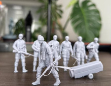 Printed resin soldiers - 3d,