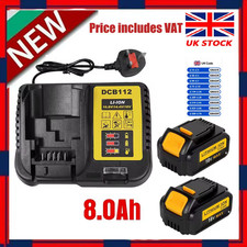 2 Pack 18V 8.0Ah Li-ion