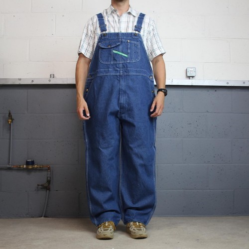 Vintage denim dungarees w48l30 - denim,