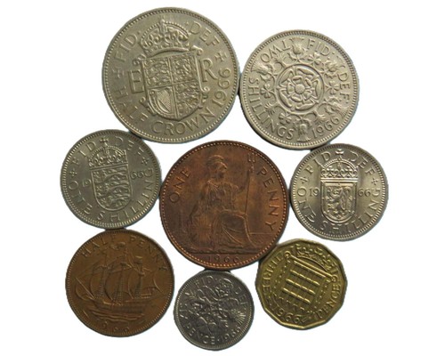 1966 great britain coin - coin, year