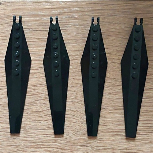 Lego black hinged rotor - black,