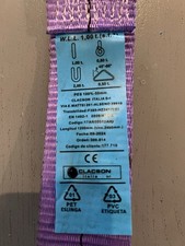 10 x 1 Tonne Ton Heavy Duty Lifting Pull Sling Strap Tree Strop Rope Recovery 