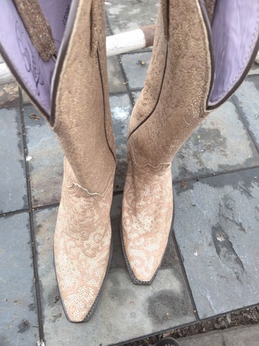 Lucchese leather textured tan - leather,