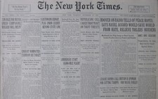 9-1929 September 19 LINDBERGH 10,000 MILE FLIGHT HOOVER PEACE  PRE-WALL ST CRASH
