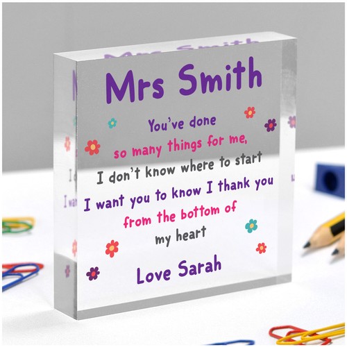 Personalised female teacher - personalised,