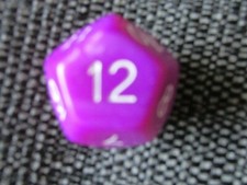 JUMBO DICE D12 AD&D D&D MERP LARP GURPS FRPG FOR FAMILY GAME EDUCATIONAL VGC
