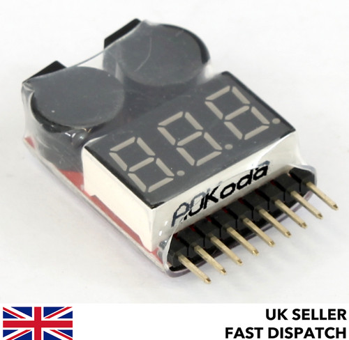 Lipo battery meter low - 1s-8s,