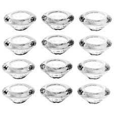 3/6/12 Set Cut Crystal Glass Tealight Candle Holders Home Décor Wedding Display
