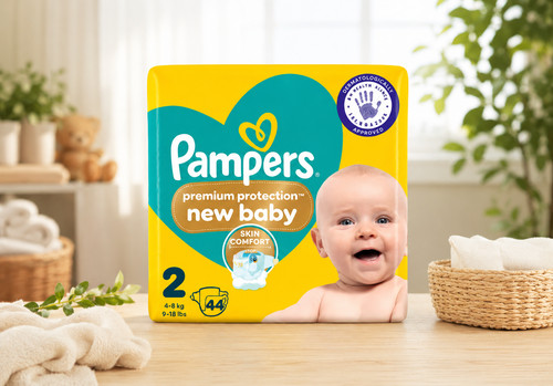 Pampers new baby nappies - pampers, nappies,