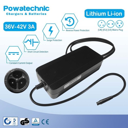 42v imp pin charger - 3a, 3-pin