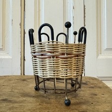 Vintage Atomic Plant Pot Holder As Found