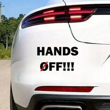 Black Car Sticker Hands Off
