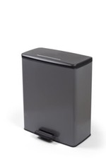 Curver Pedal Bin Metal Effect Touch Deco 65 L Anthracite