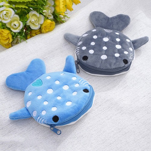 Cartoon whale shark coin purse - coin,