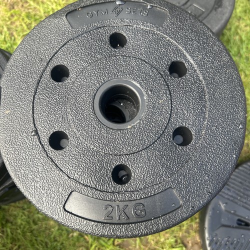 2kg rubber weight - weight, plate