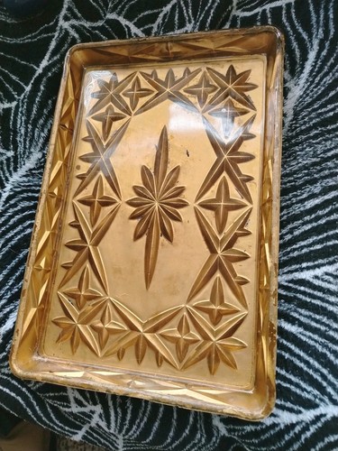 Vintage gold painted heavy - ,