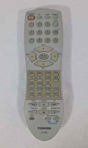 Toshiba 852 vcr dvd - toshiba, tv