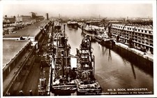 Manchester Ship Canal. No.9 Dock # 13. Floating Pneumatic Grain Elevators.