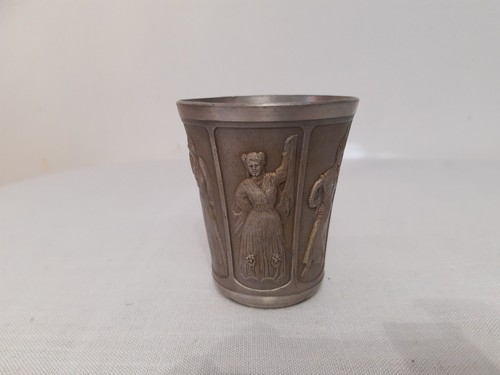 Vintage pewter cup - vintage,