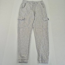 PINEAPPLE Joggers Medium Grey Women's Cotton Blend Casual Cargo Trousers Pockets