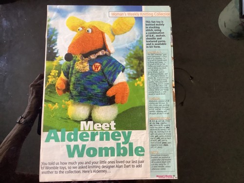 Alderney womble toy knitting - toy,